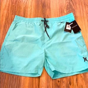 NWT Teal  green Hurley swim shorts